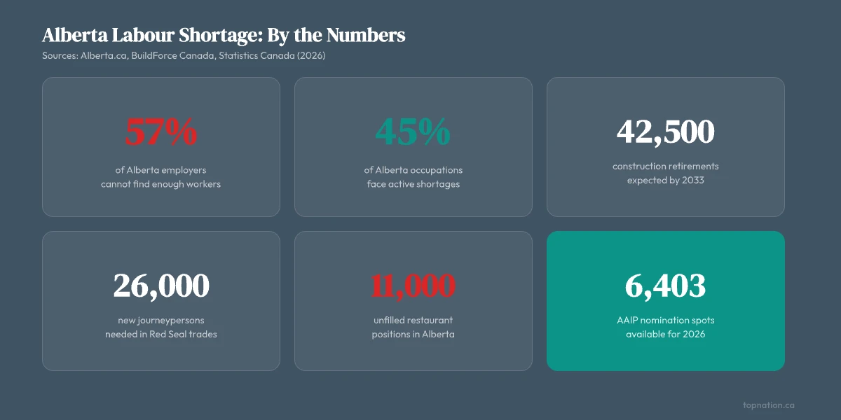 Alberta labour shortage 2026 statistics