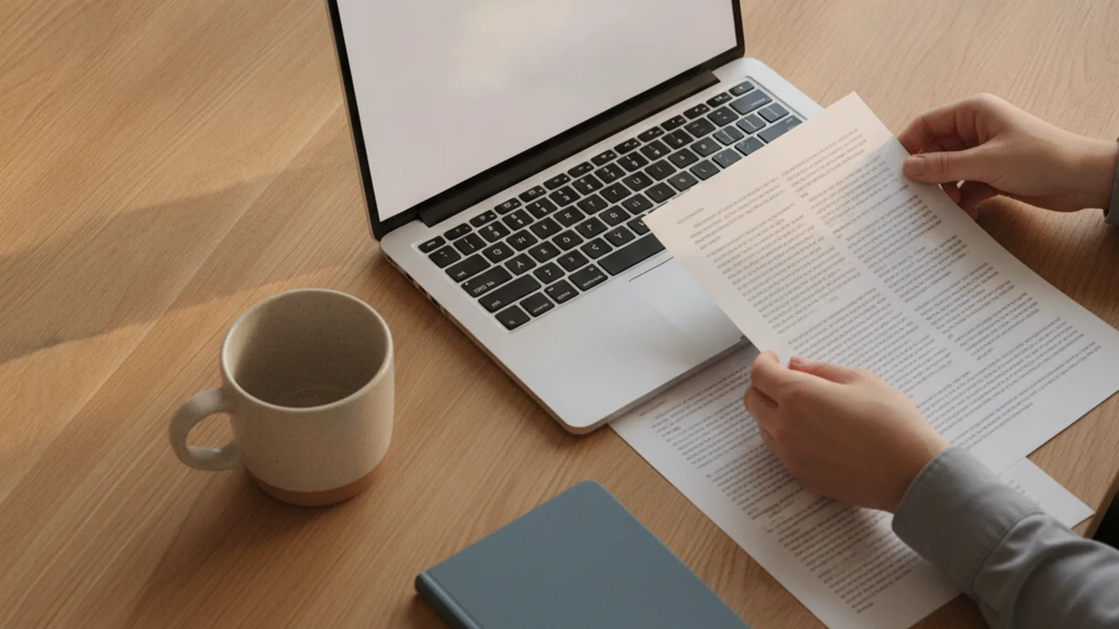 An AAIP applicant organizes notes beside a laptop while tracking draw rounds