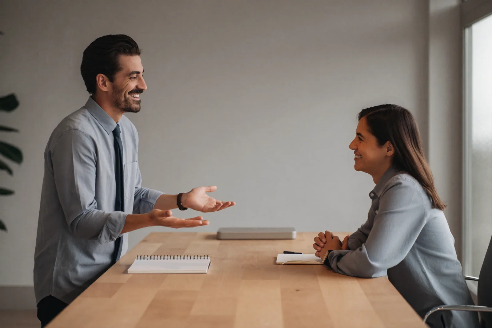 Employer interviewing a candidate as part of LMIA-compliant hiring in Canada