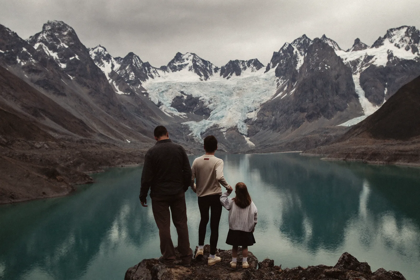 Family visiting the Canadian Rockies on a Canada visitor visa